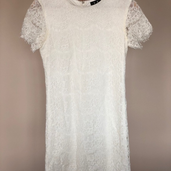 Lulus Take Me to Brunch Lace Shift Dress - Picture 2 of 3